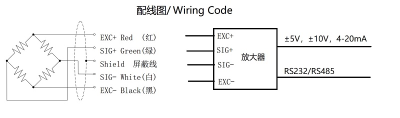 力传感器接线图